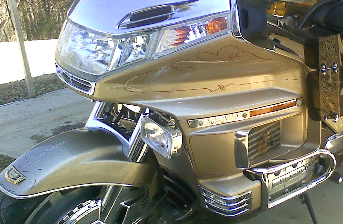 Chrome Fairing Driving Light Bracket GL1500